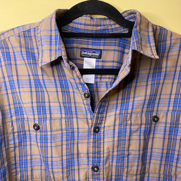 Patagonia Men’s Plaid Button Down Long Sleeve Shirt Size Medium - Picture 2 of 8